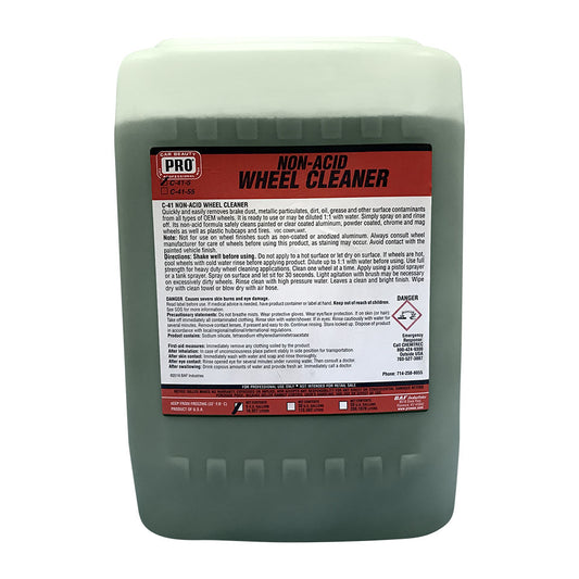 5 gallon container of NON-ACID WHEEL CLEANER 
