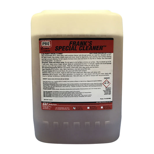C-84-5 FRANK'S SPECIAL CLEANER 5 GALLON