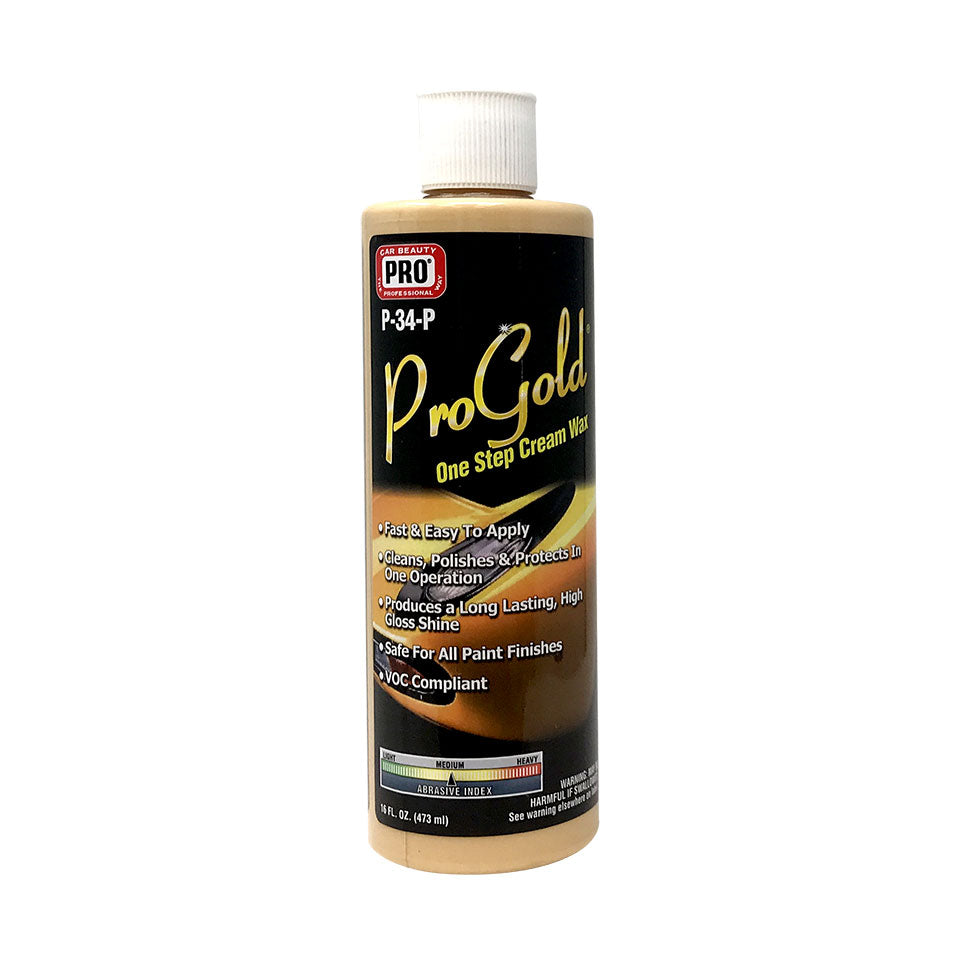 P-34 PROGOLD® wax cleaner polish bottle