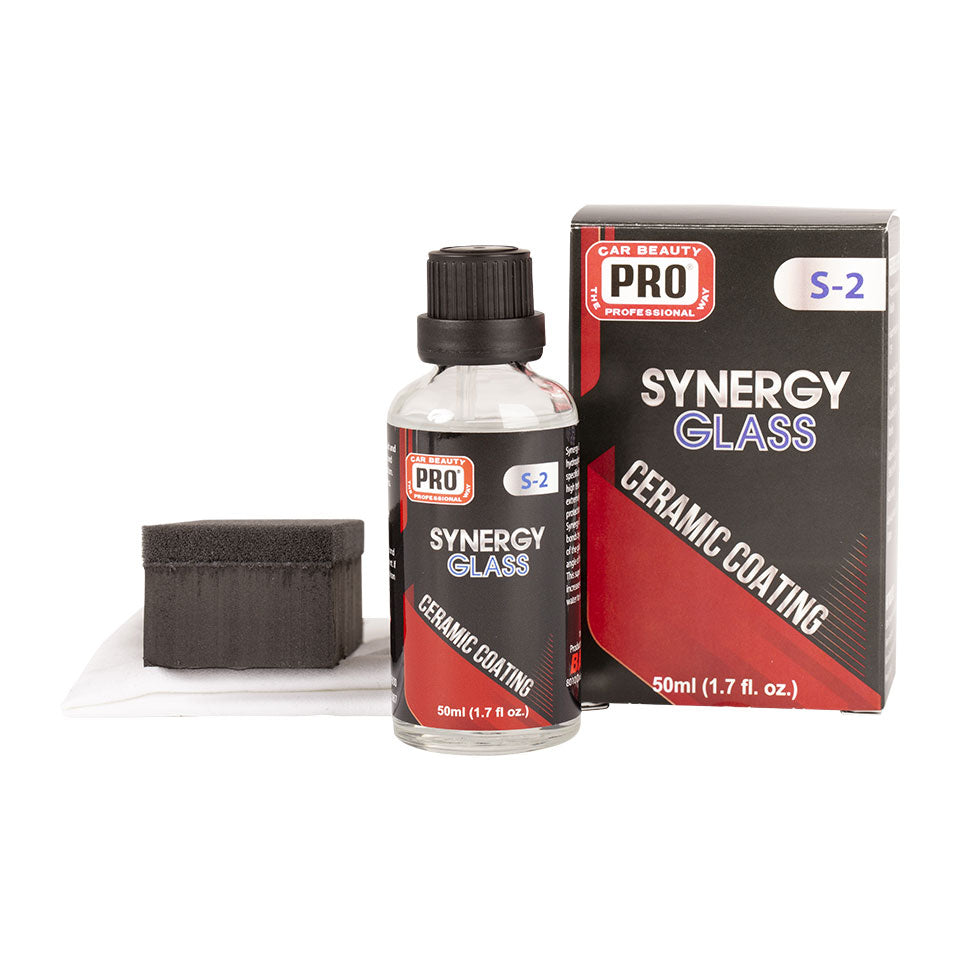 S-2 SYNERGY CERAMIC GLASS COATING with block, pad and box
